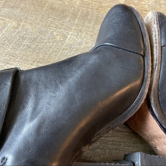 Rag & Bone Harrow Black Leather Ankle Boots Sz 40 - Picture 10 of 16